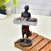 Showpiece for Home Decor Men Statue with Basket for Living Room