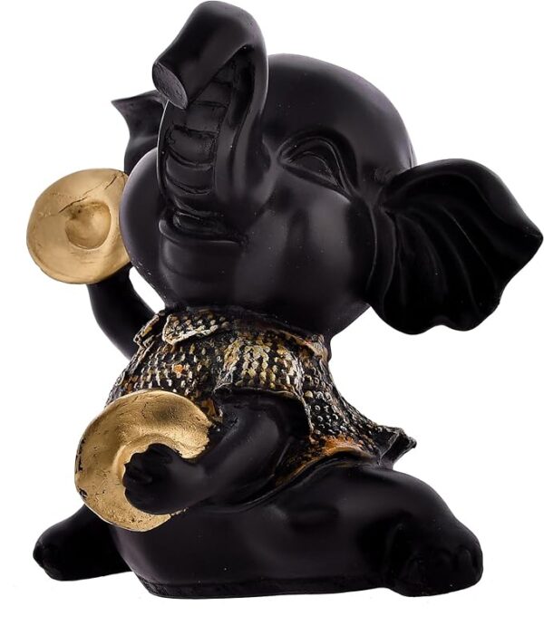 Elephant Playing Musical Instrument Multicolor showpiece for Home Decor Living Room - Image 2