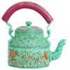 Handpainted Traditional Aluminium Colourfull Decorative Tea Kettle