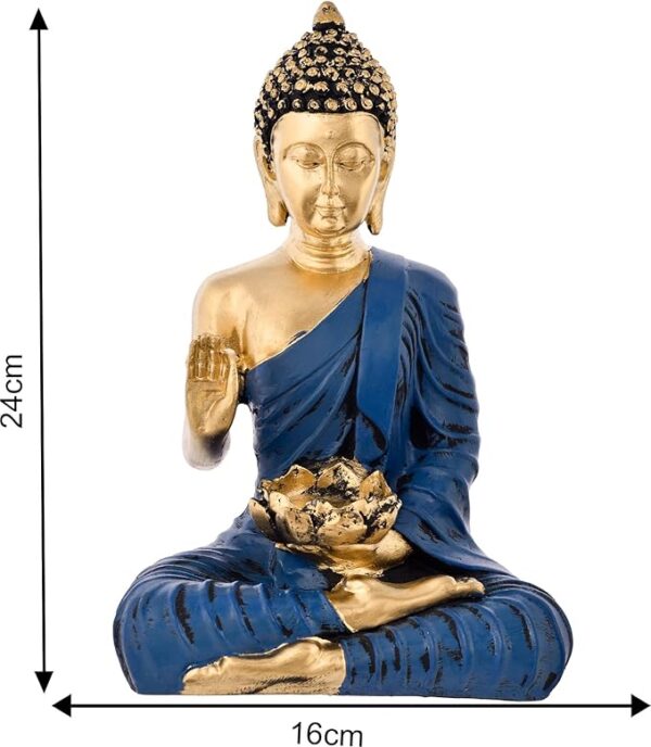 Buddha Statue Sculpture Home Decor Living Room Idol & Figurine Gift Showpiece Figurine - Image 3