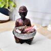 Showpiece for Home Decor Men Statue with Basket for Living Room