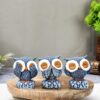 Set of 3 Antique Finish Owl Showpieces for Home Decor